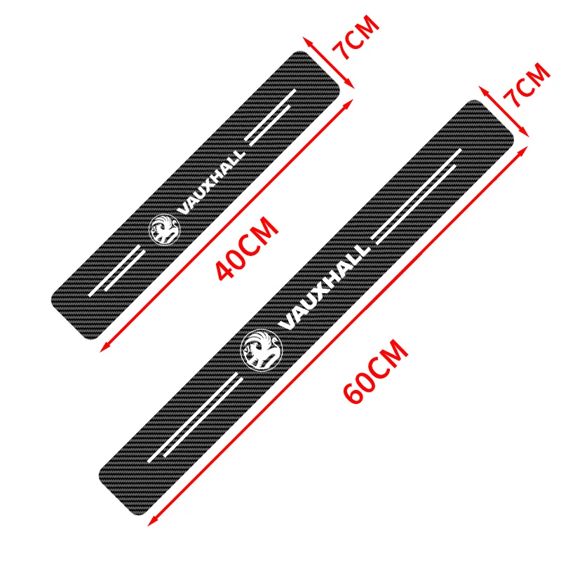 Car Door Sill Plate Protector Stickers For Vauxhall Opel Corsa D Astra G GTC J H Vectra Zafira Meriva Junior car Accessories