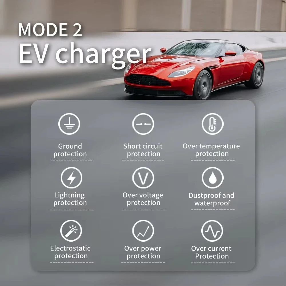 Bild 7: Tragbares EV-Ladegerät J1772 Typ 1 7kW 32A mit Tragetasche