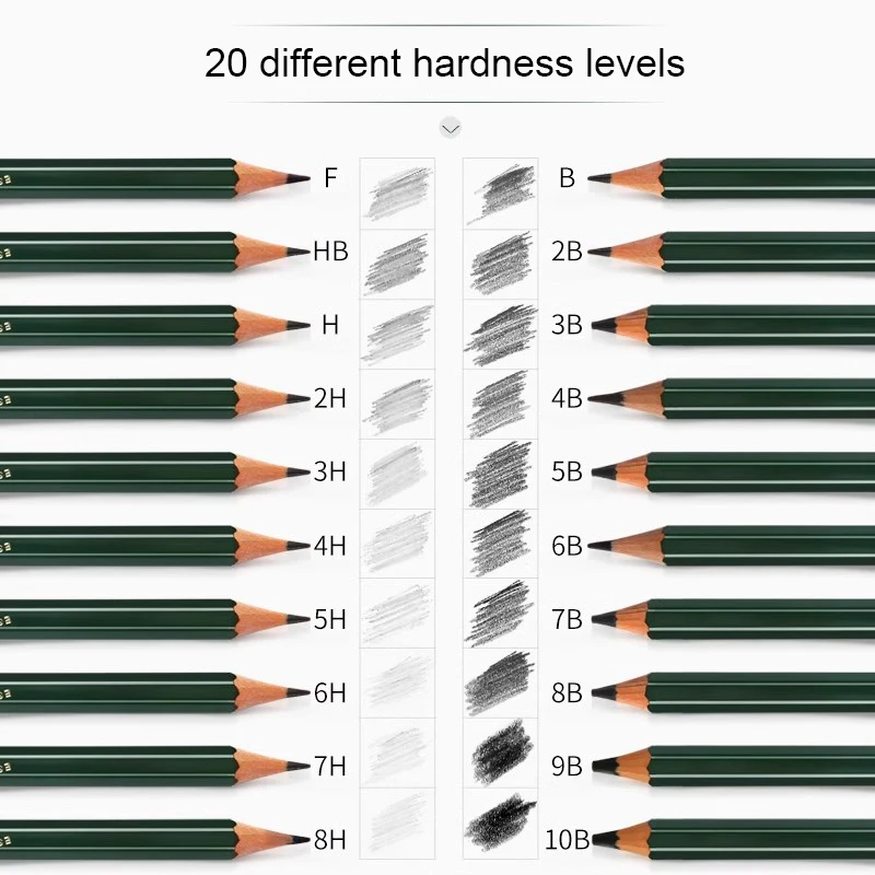 Uni 12PCS/Set H-14B Wooden Lead Pencils Set Professional Drawing Journal Premim Writing lapices For Artists Students Stationery