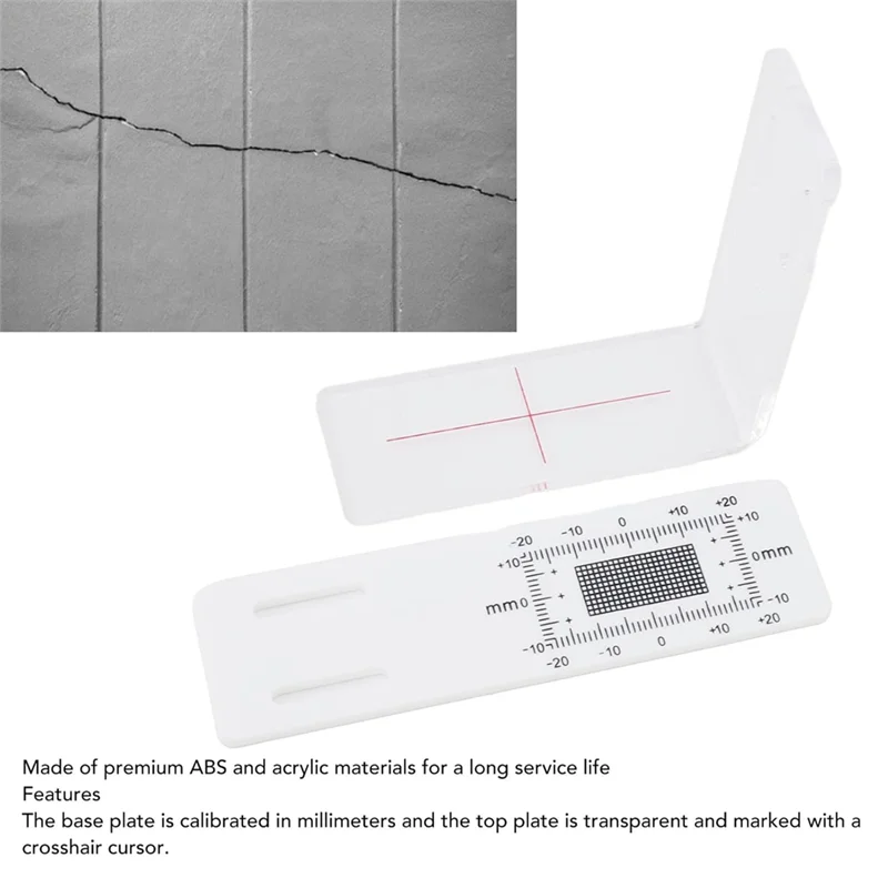 AEE4-Crack Monitoring Record, Acrylic Tell Tale Corner Crack Monitor For The Standard Crack And Corner Tell Tale Record
