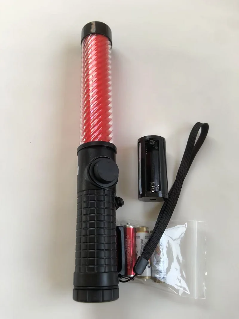 30cm Emergency Rescue Multi-function LED Traffic Rod Flashing Warning Safety Light Crowd Evacuation Wand