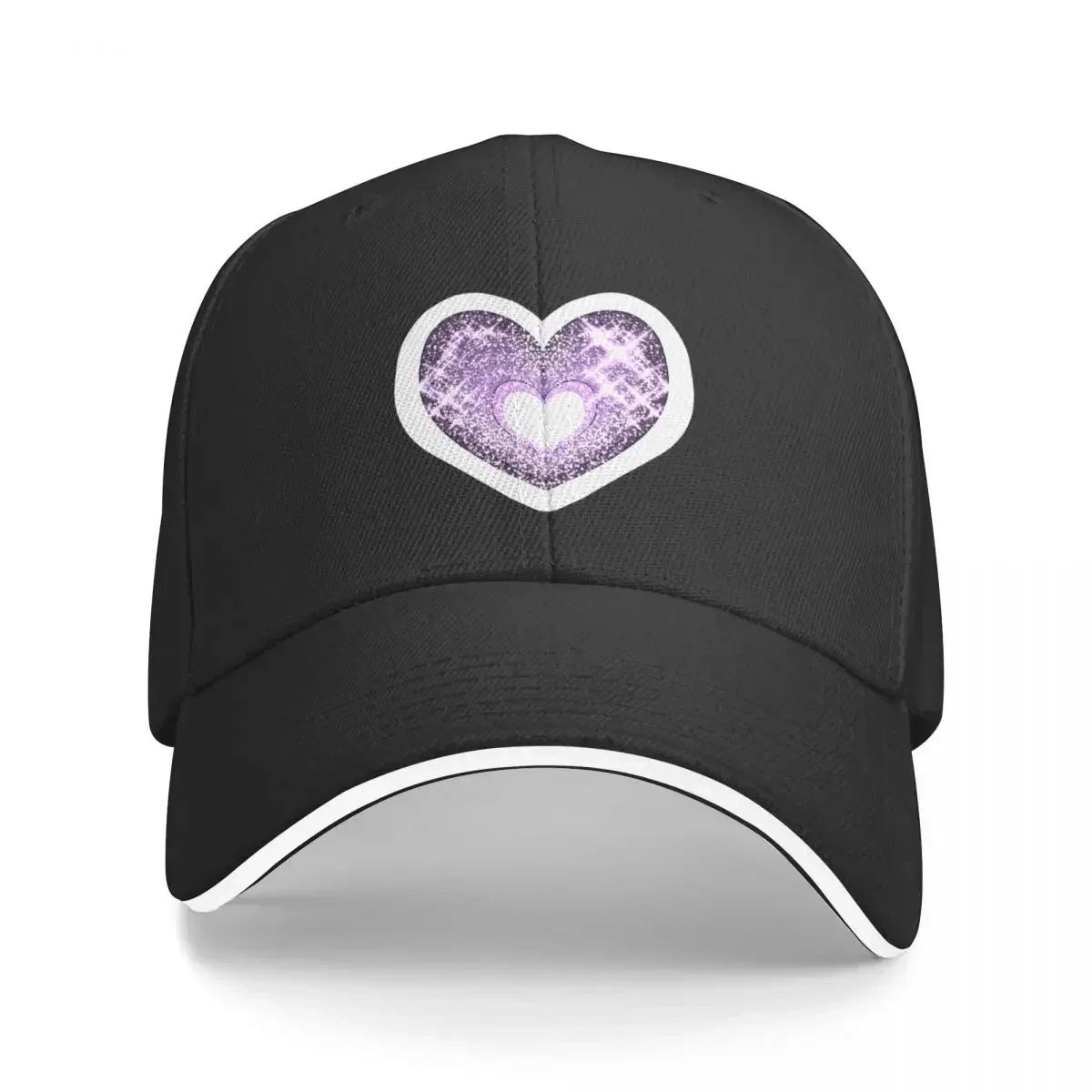 Love Radiates (purple glitter) Baseball Cap Anime Lnxnry Brend party Hat For Men Women's