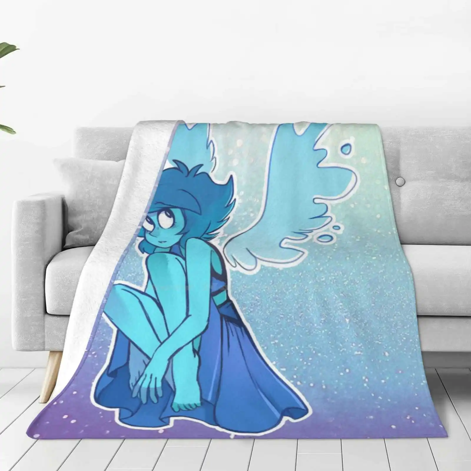 Water Wings Hot Sale Printing High Qiality Warm Flannel Blanket Stevenuniverse Steven Universe Lapis Lazuli Cute