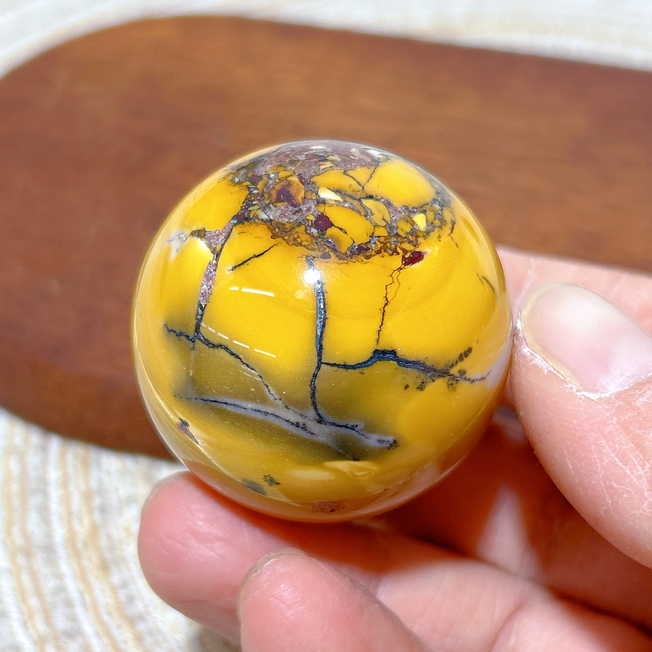 

Natural Crystal Mookaite Sphere Polished Ball High Quality Healing Gemstone Energy Ornament Home Decorations Room Decor Gift