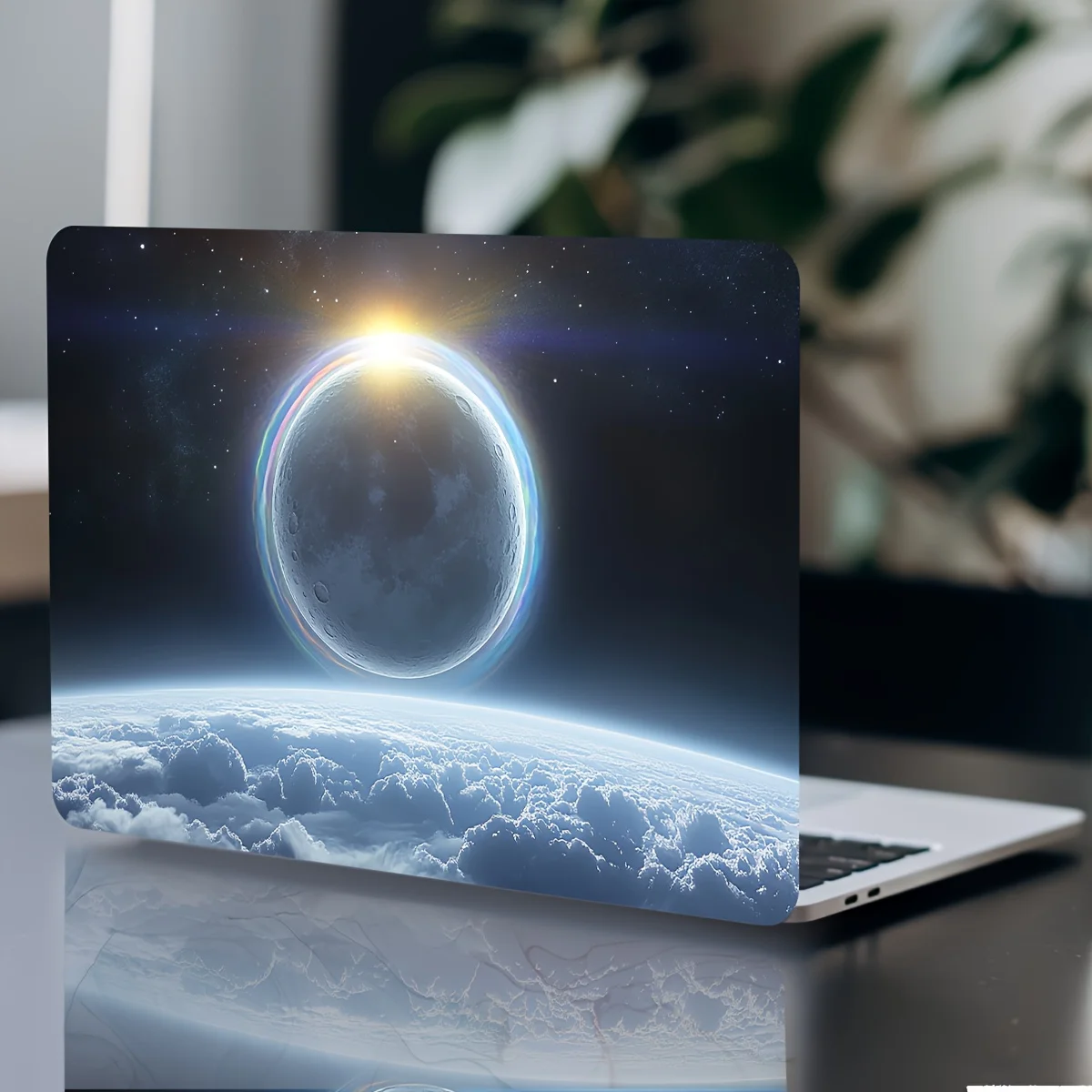 Custodia adesiva artistica per laptop in 2 pezzi, adesivo universale per netbook beige chiaro impermeabile resistente ai graffi, impermeabile, resistente ai graffi