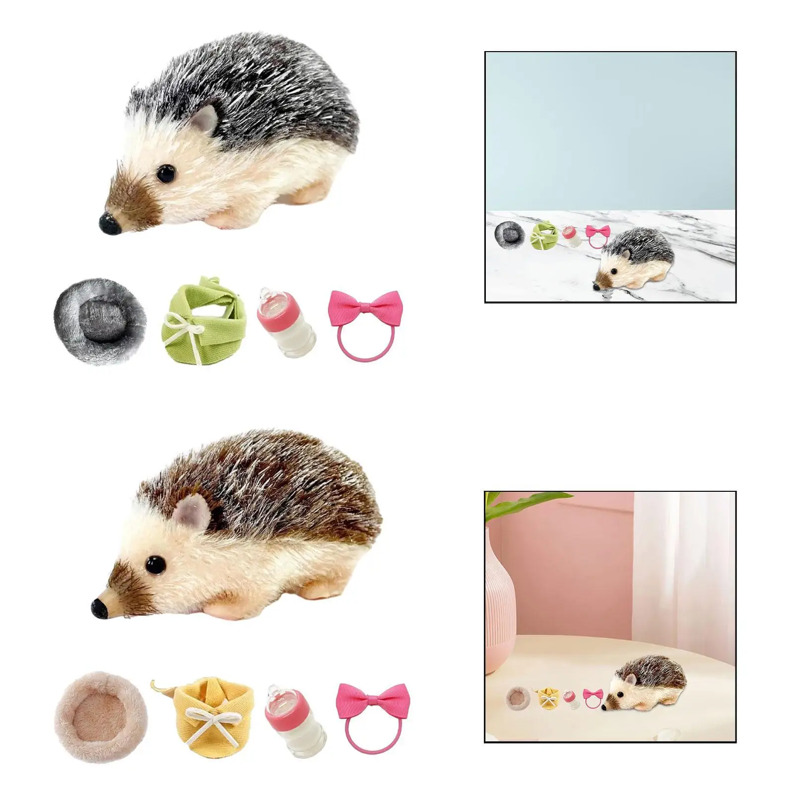 

5'' Reborn Hedgehog Toy Baby Hedgehog Toy Funny Lifelike Realistic Soft Silicone Cute Animal Doll for Role Playing Kids Girls