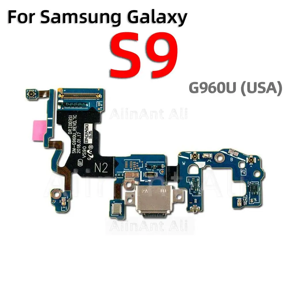 Aiinant USB Datum Ladestation Port Board Anschluss Ladegerät Flex kabel für Samsung Galaxy S8 S9 plus G950F G955F G960F G965F