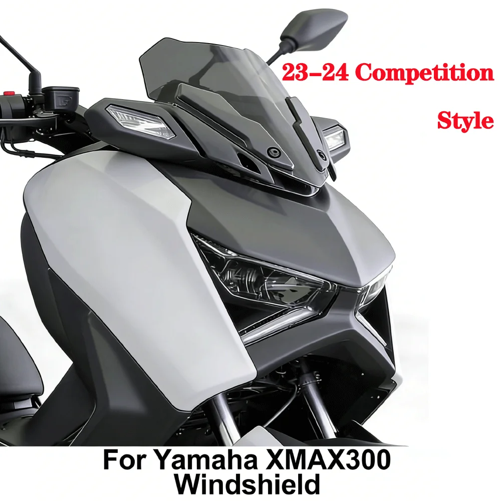 

For 2023-2024 Yamaha XMAX Competition Style Windshield Deflector Front Screen Modification Low Windshield Accessories