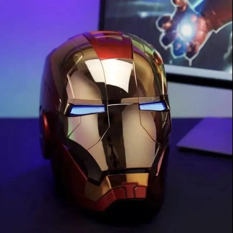 

Iron Man Mk5 Helmet 1:1 Scale Collectible Wearable Voice Control Tri Modes Glowing Opening Closing Jarvis Mask For Adult Cosplay