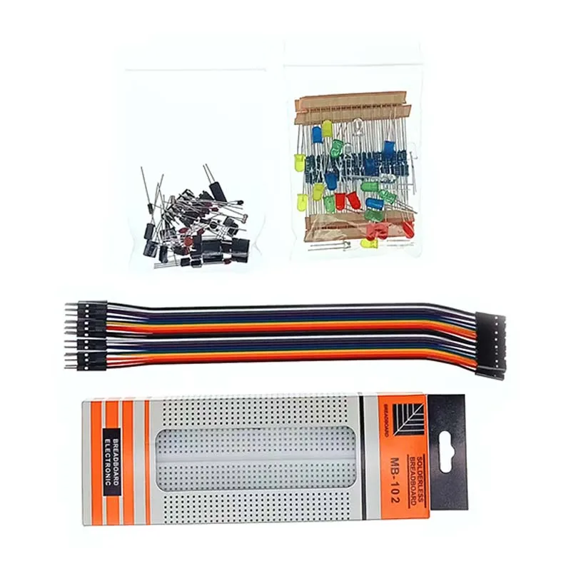 مجموعة تعليمية كاملة لمشاريع Arduino R3 / Arduino IDE STEM مع لوحة تطوير مجموعة أدوات إلكترونية كابل مؤازر