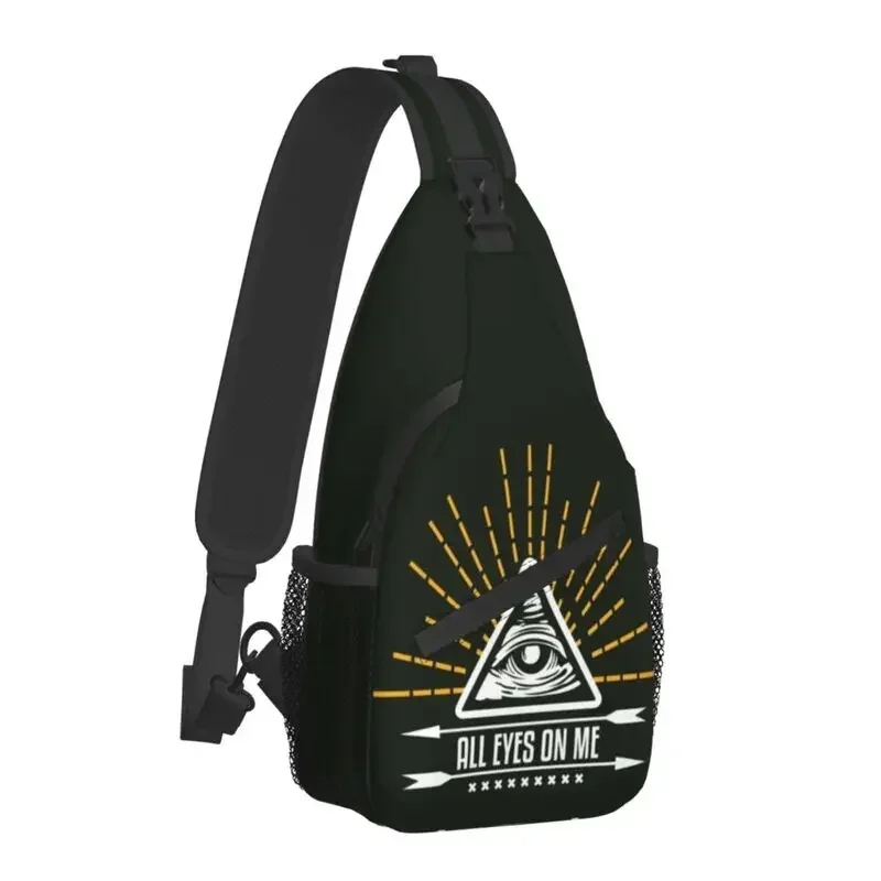 All Eyes On Me Sling Crossbody Backpack Men Custom Mystic Eyes Shoulder Chest Bag for Cycling Camping Daypack