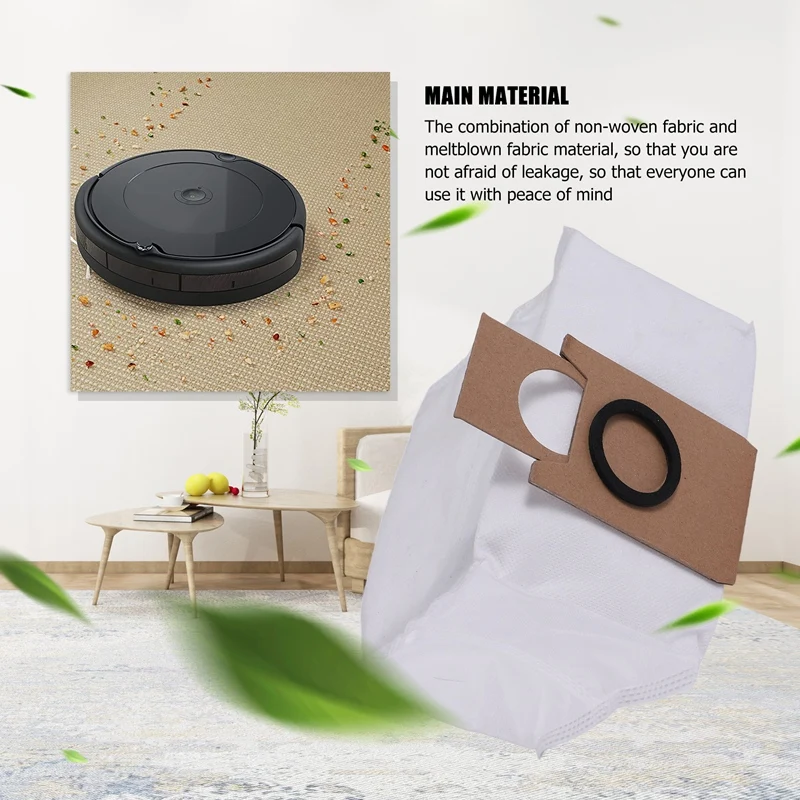 Bolsas de polvo para ECOVACS DEEBOT X1 OMNI Robot aspirador, alta capacidad, a prueba de fugas, bolsa de polvo, piezas de repuesto, accesorios