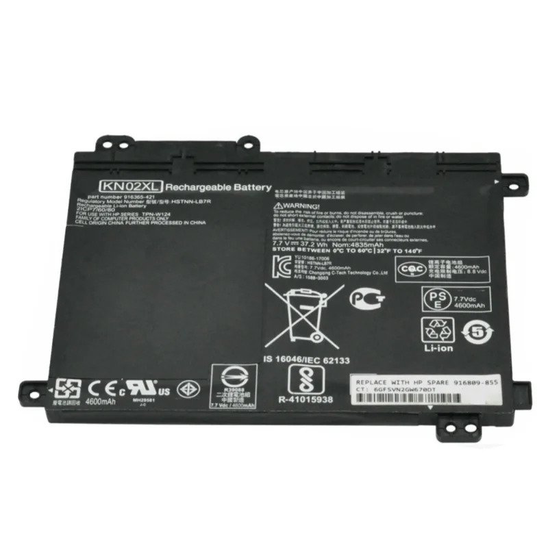 New Laptop Battery KN02XL 7.7V 37.2Wh For HP Pavilion X360 11M 11M-AD013DX 11-AD022TU HSTNN-LB7R HSTNN-UB7F 916809-855 TPN-W124