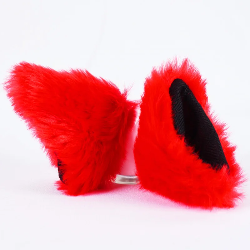 Decoraciones para Cascos de Motocicleta, Adornos para Casco de Moto en Blanco, Rosa, Gris Claro, Negro, Rojo, Material de Felpa