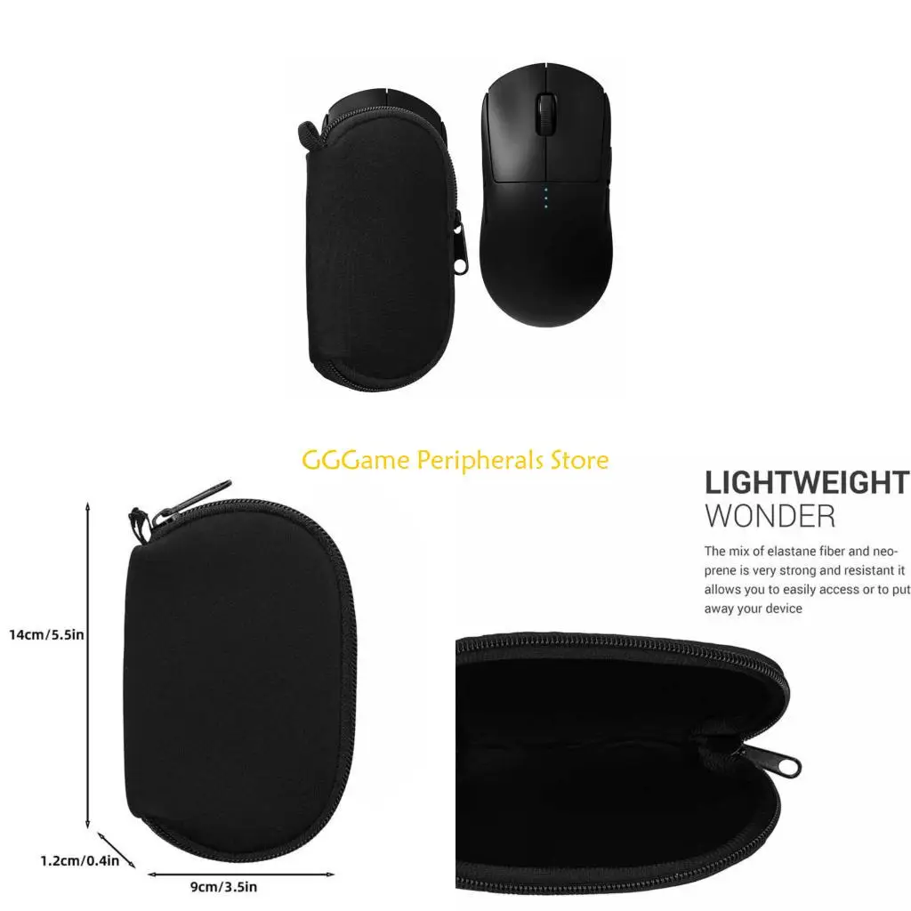 

U55B Diving Fabric Mouse Easy Carrying Hard Protective Travel Computer Mouse Case