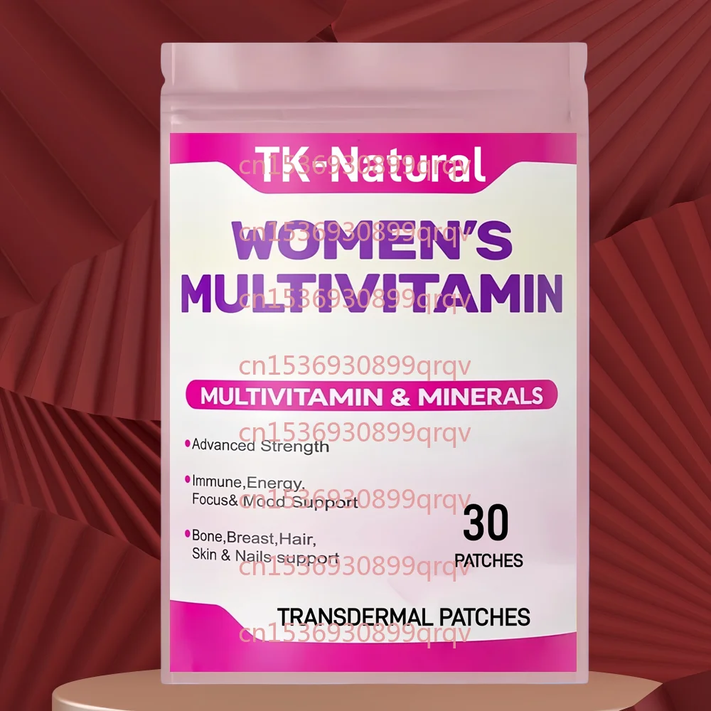 30 Patches Women's Multivitamin Transdermal Patches with Complete Vitamin & Mineral Complex,  for Energy, Overall Health