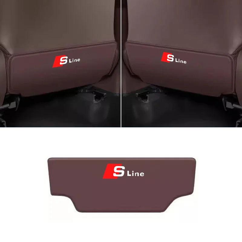 1pcs Car Seat Back Protection Mat Anti Kick Pad Cover For Audi A3 8P S3 A4 B6 B7 B8 A5 A6 C6 Q5 Q7 RS SLine Interior Accessories
