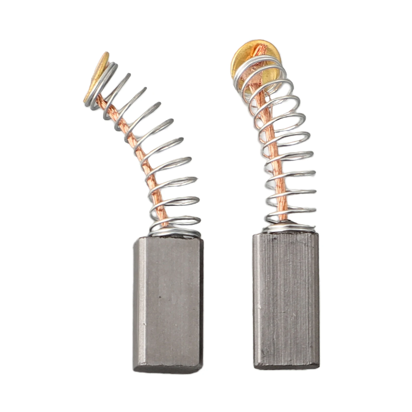 Set di due spazzole di carbone di ricambio progettate specifiche per l'uso in vari tipi di motori elettrici e apparecchiature elettriche