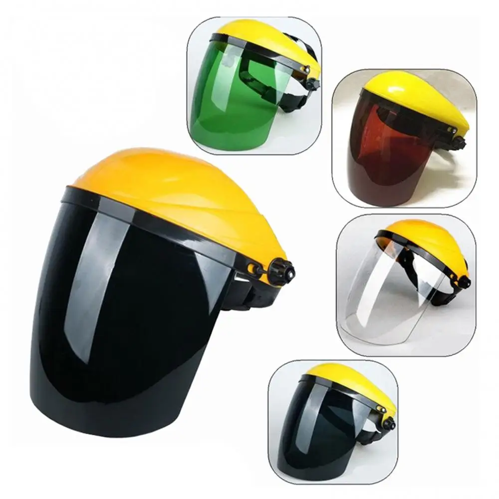 PC Plastic Portable Transparent Protective Welder Face Cover Welding Helmet Auto Darkening Anti Splash Safety Shield Visor