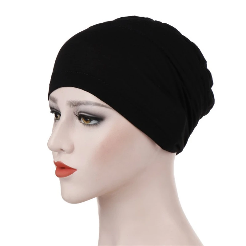 3Pcs Muslimischen Modale Innere Hijab Caps Frauen Einfarbig Unter Hijab Caps Stretchy Atmungsaktive Volle Abdeckung Unterkappe Motorhaube