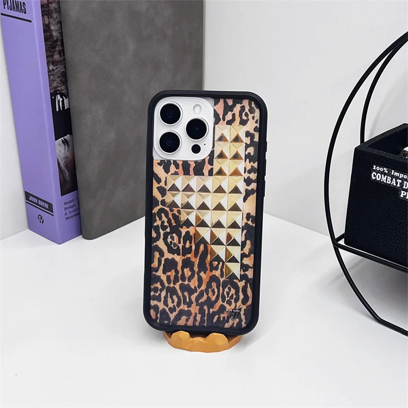 Wildflower 3D Creative Cowboy Phone Case For iPhone 13 12 14 15 16 Pro Max Plus Cute Flower WF Grid Pattern Shockproof Cover