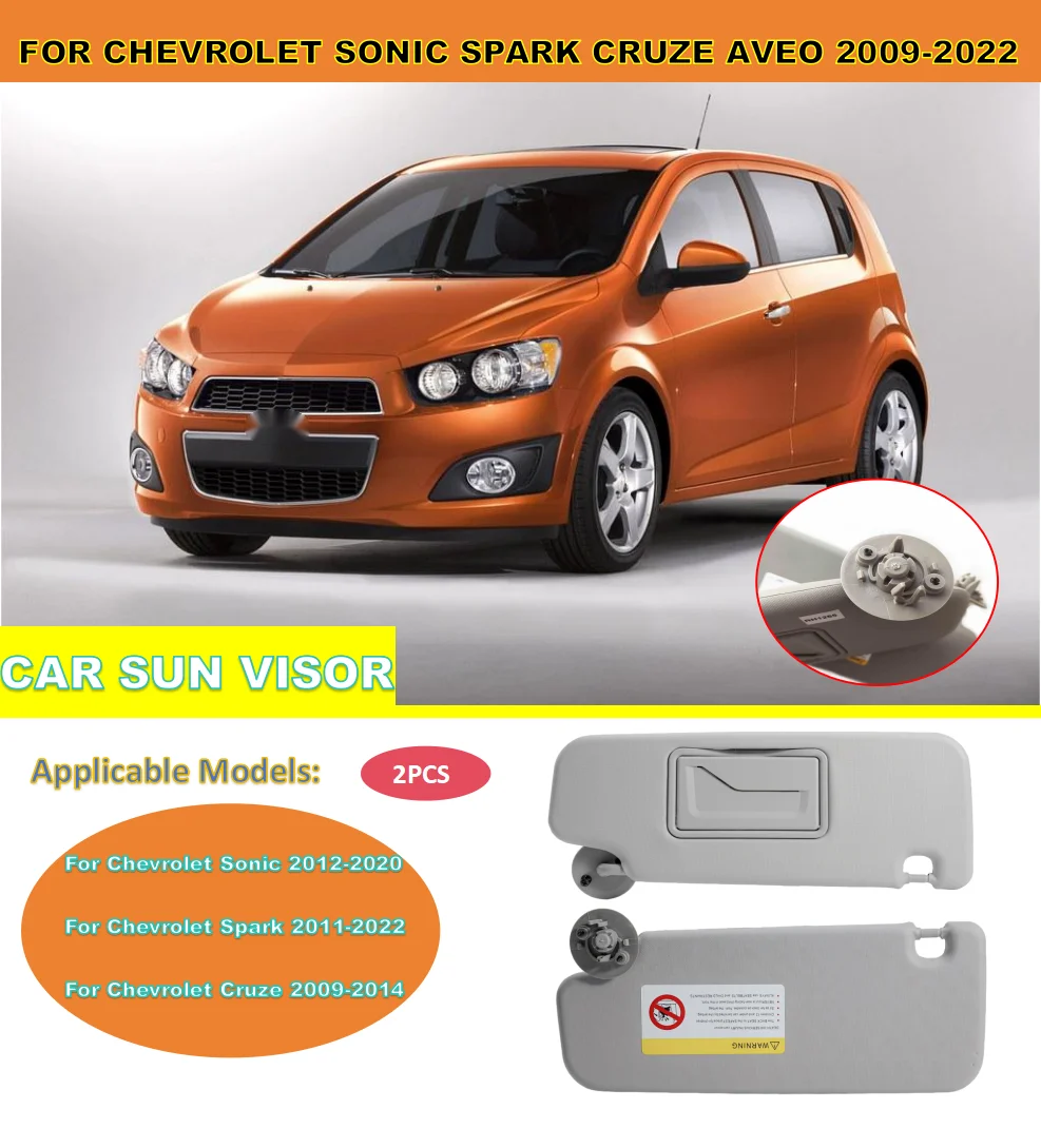

For Chevrolet Sonic 2012-2020 Spark 2011-2022 Cruze 2009-2014 Aveo 2011 2012 2013 Car Sun Visor Accessories