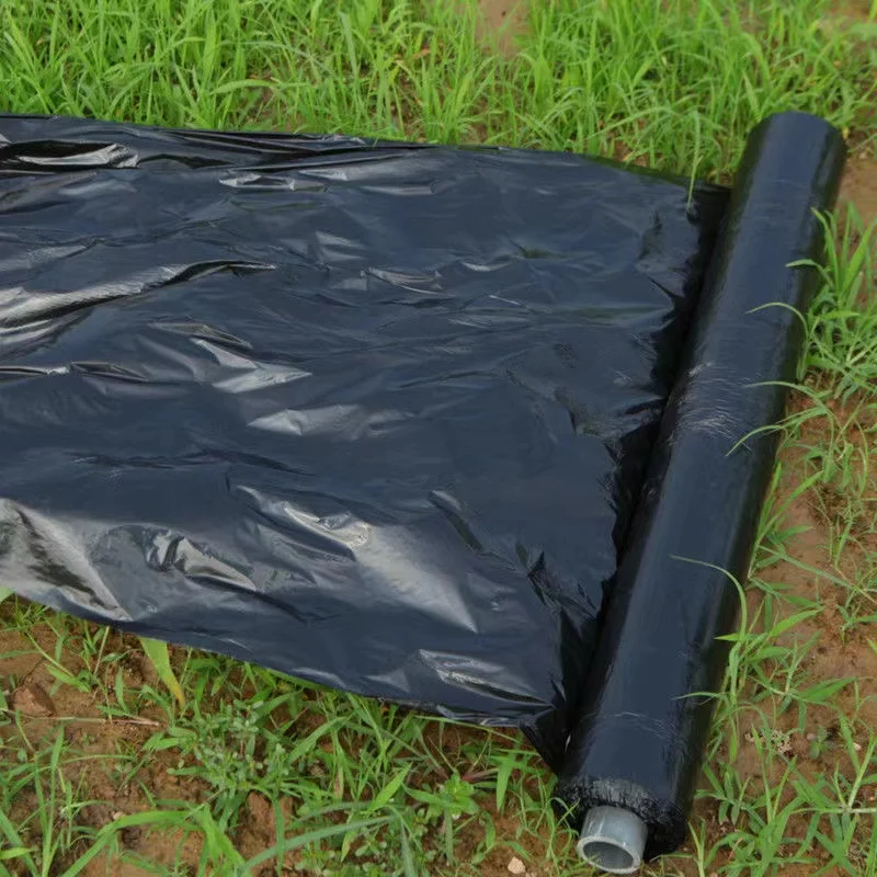 50M Garden Film Greenhouse Reflective Weed Control Black Mulch Plastic Film Width 0.6M, 0.8M, 1.0M, 1.2M, 1.5M, Thicken 0.01mm