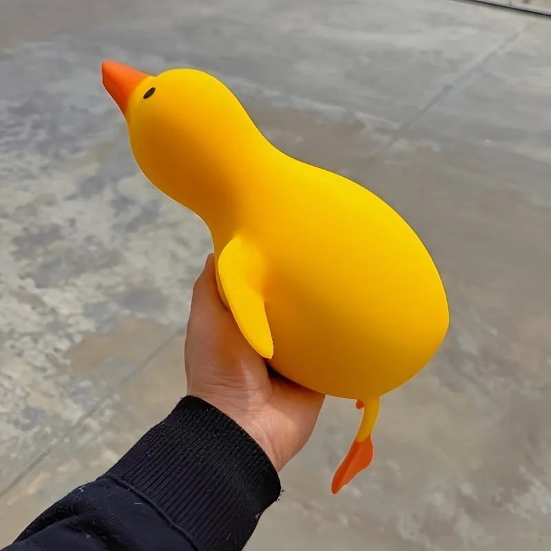 Jumbo Squishy Gelbe Ente Fidget-Spielzeug Niedliche Gänse-Quetschfiguren Stressabbau-Spielzeug für Erwachsene Dehnbares Spielzeug Bestes Geschenk für Freunde – Detail 4