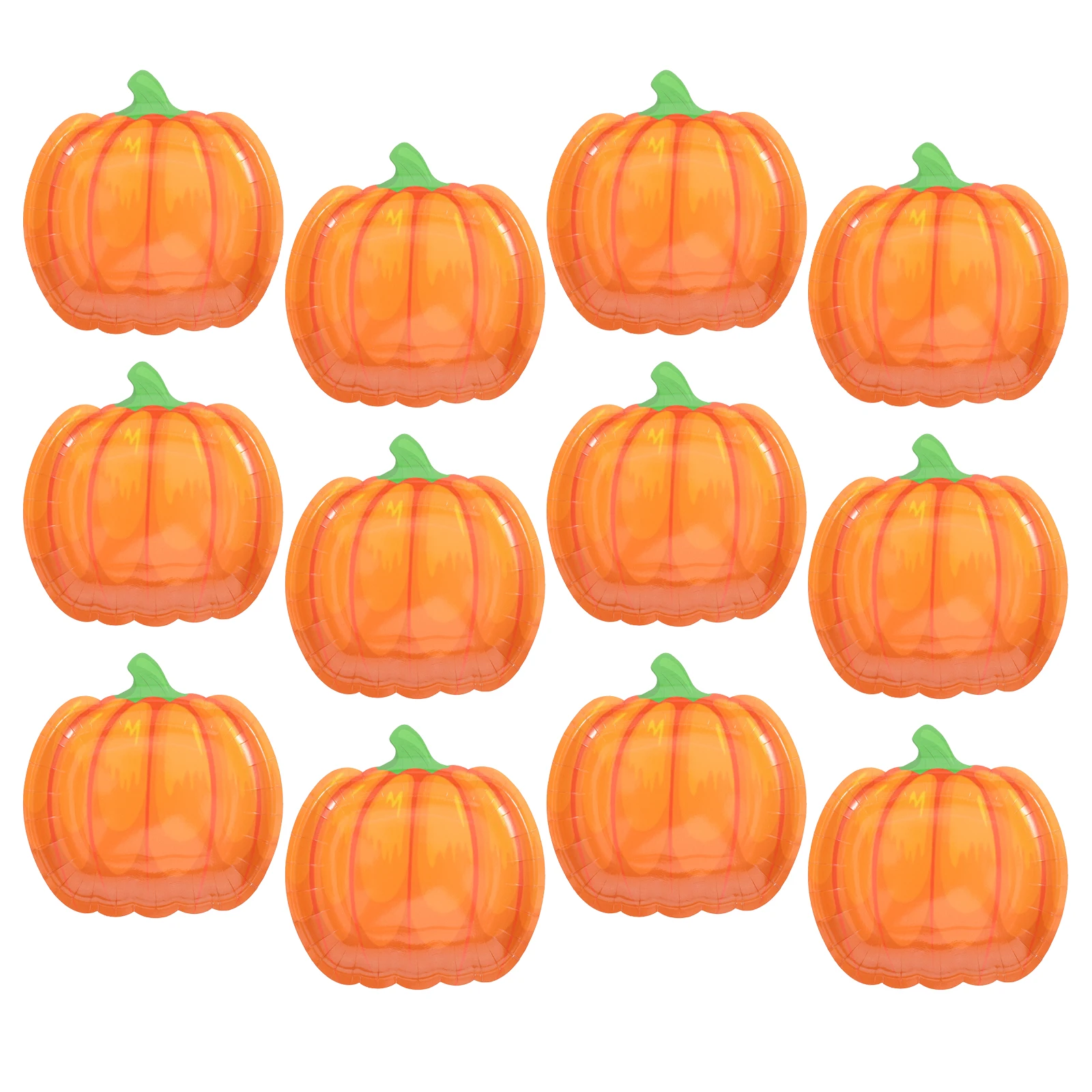 

20Pcs Halloween Pumpkin Party Plates Disposable Household Cake Dessert Tableware Halloween Pumpkin Party Dessert