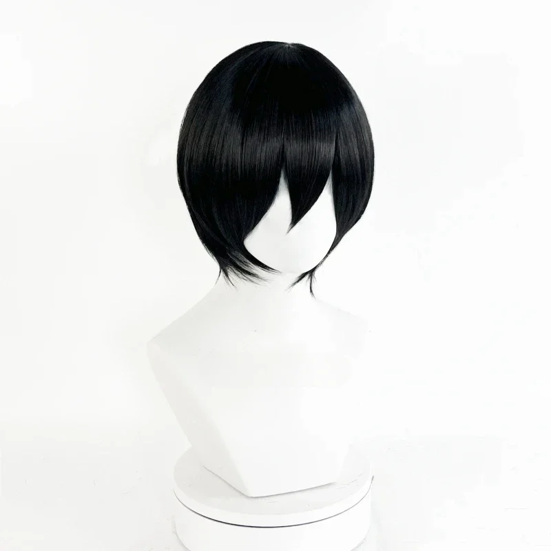 Anime Mikasa Ackerman Cosplay Wig Adult Unisex Black Heat Resistant Synthetic Hair Halloween Party Wigs Props Accessories image 5