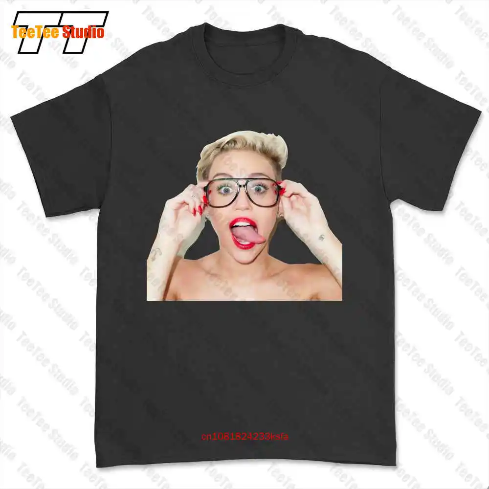 Miley Cyrus Tongue Out Bella Hannah Montana T-shirt Tee F7G6