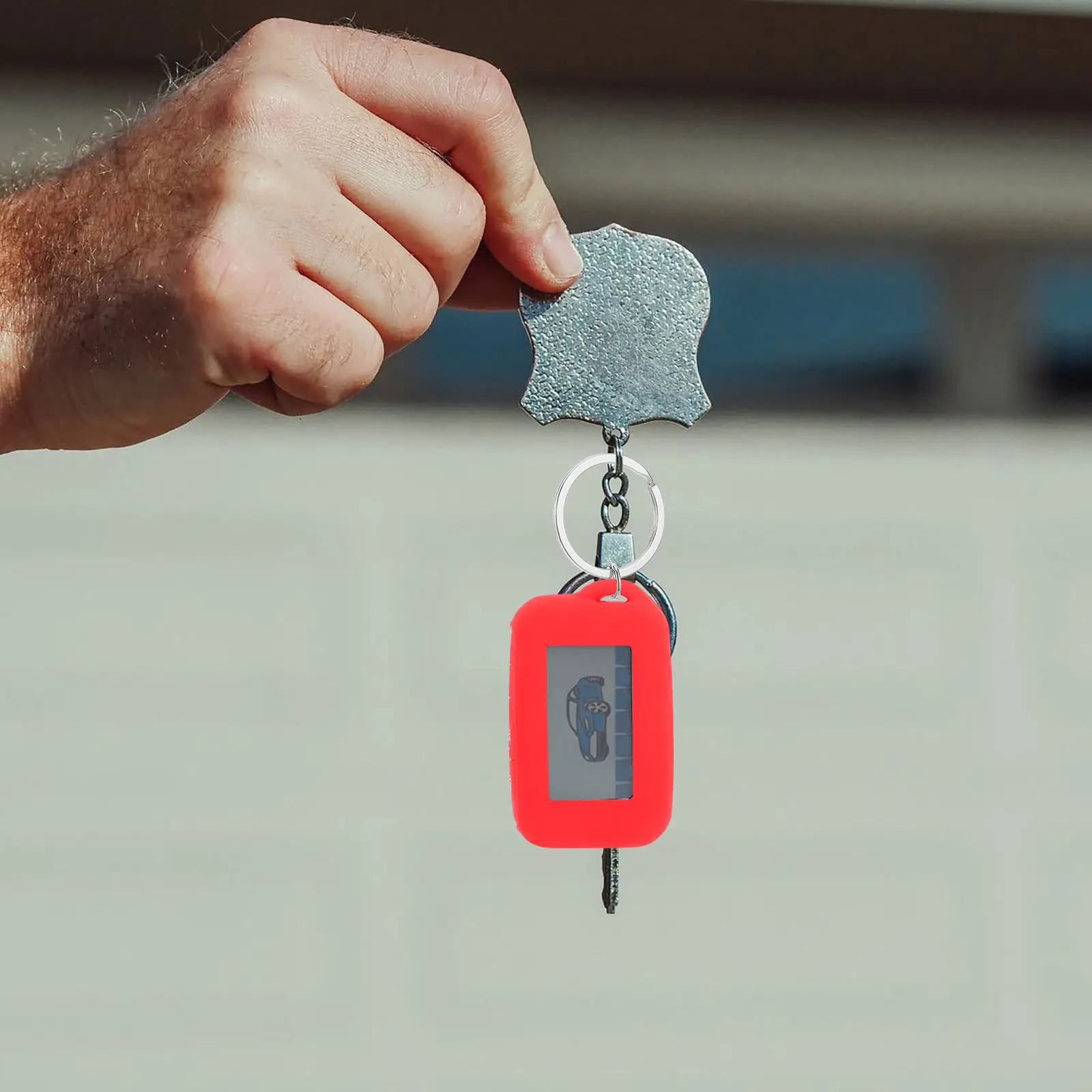 Silicone Car Key Fob Case Protective Shell Cover Anti-Theft Alarm Soft Stretchable Fit Starline E91 E61 Key Protector