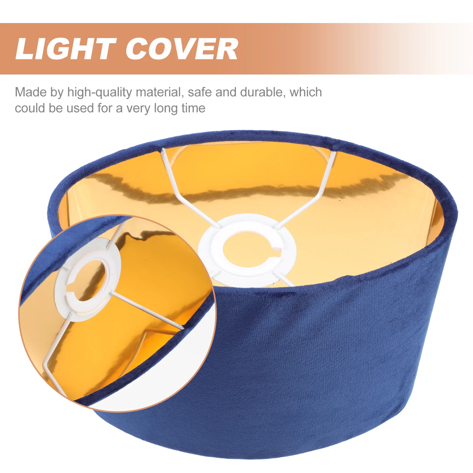 Light Covers Lamp Shade Oval Cloth Lampshade Practical Delicate Simple Style White Office