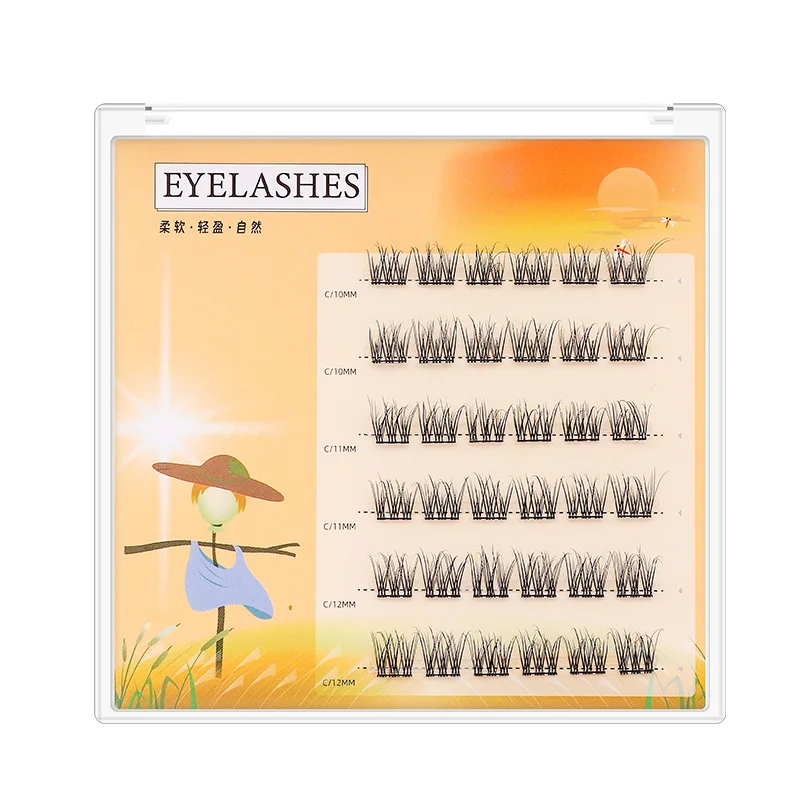 Grafting World Beauties Fish Tail Fairies Natural Eyelashes Lazy People Segmented Comics Single Cluster Grafting Fake Eyelashes
