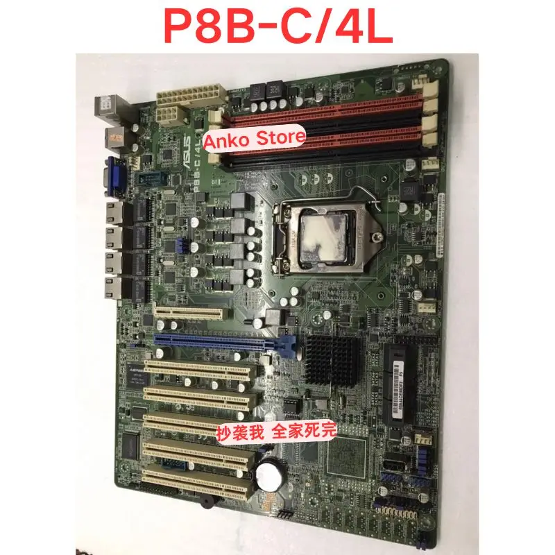 Second-hand test OK  P8B-C/4L 1155 pin single channel server motherboard