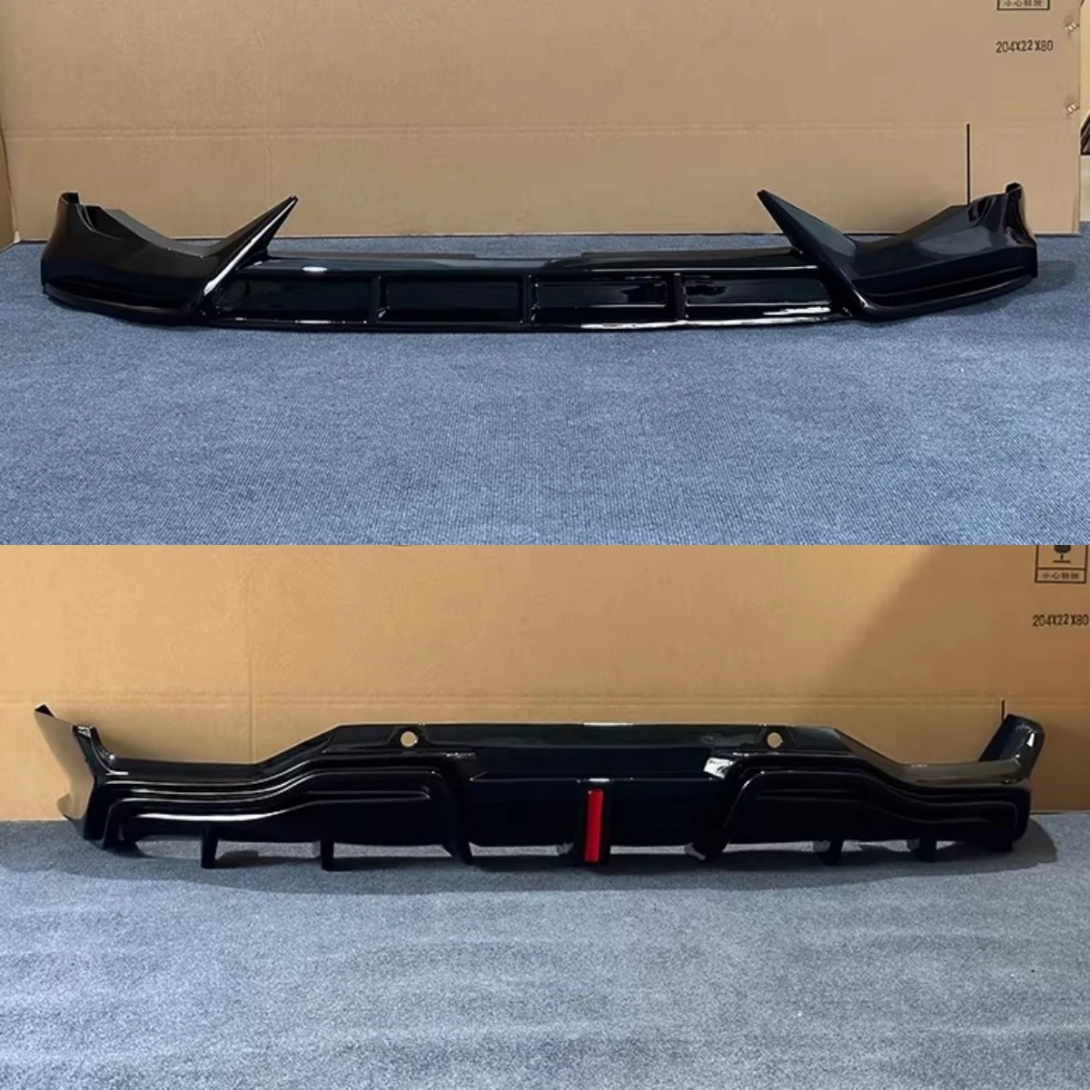 

Глянцевый черный передний сплиттер и задний диффузор для Geely Atlas L 2023-2024: Новый стиль, комплект для тюнинга кузова, автозапчасти