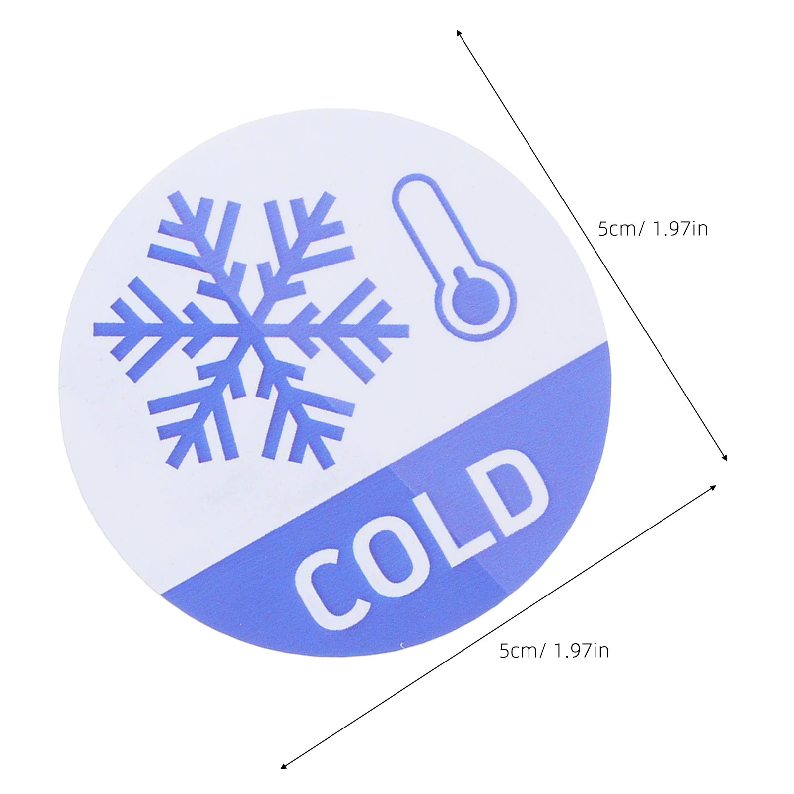 60 ورقة علامة ساخنة وباردة مؤشر الماء البارد الساخن علامات لاصقة ملصقات درجة حرارة الماء للمطبخ الحمام الفندق