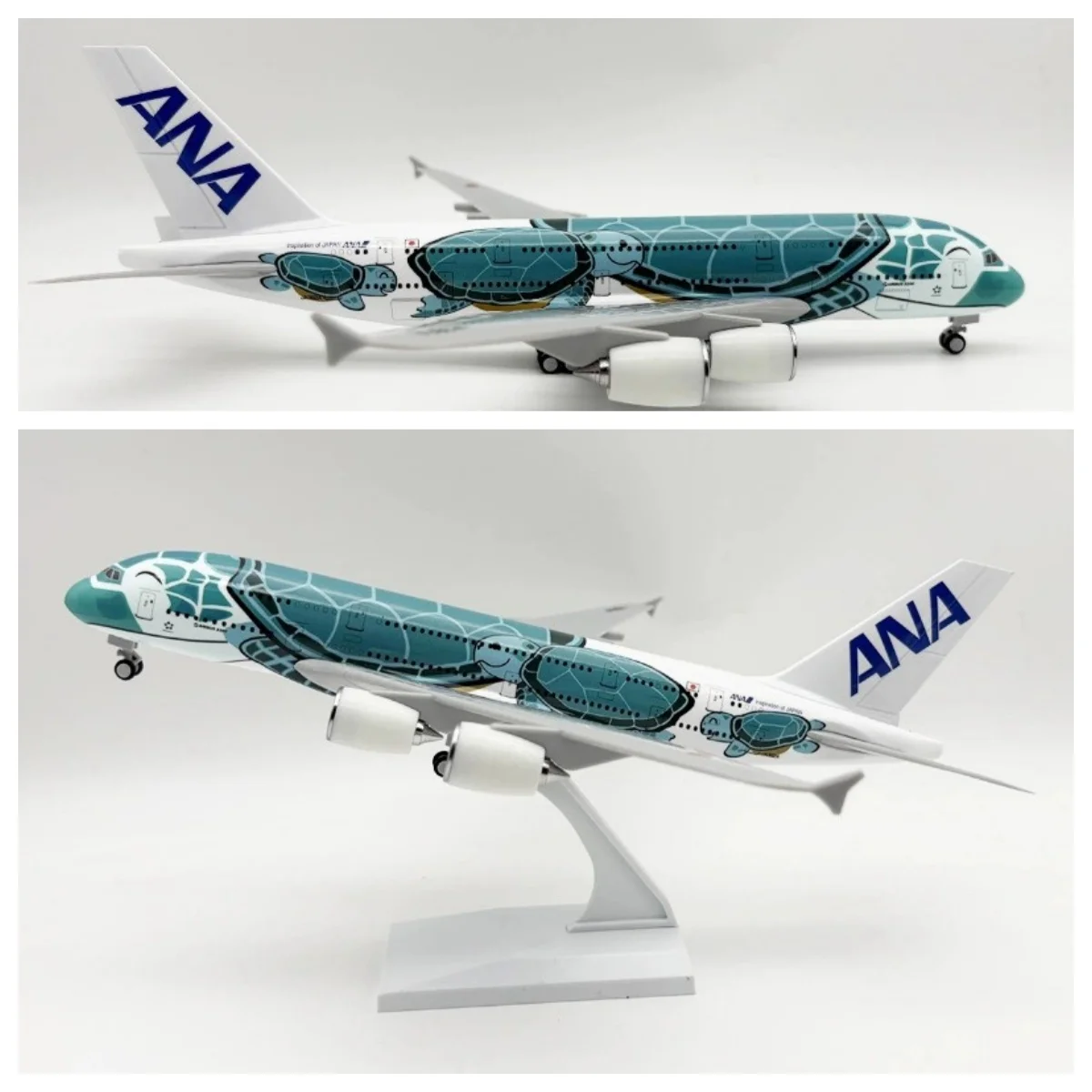 30 سنتيمتر 380 نموذج طائرة الهواء اليابان ANA الخطوط الجوية الراتنج نموذج طائرة مع مجموعات عجلات هدية وعرضات