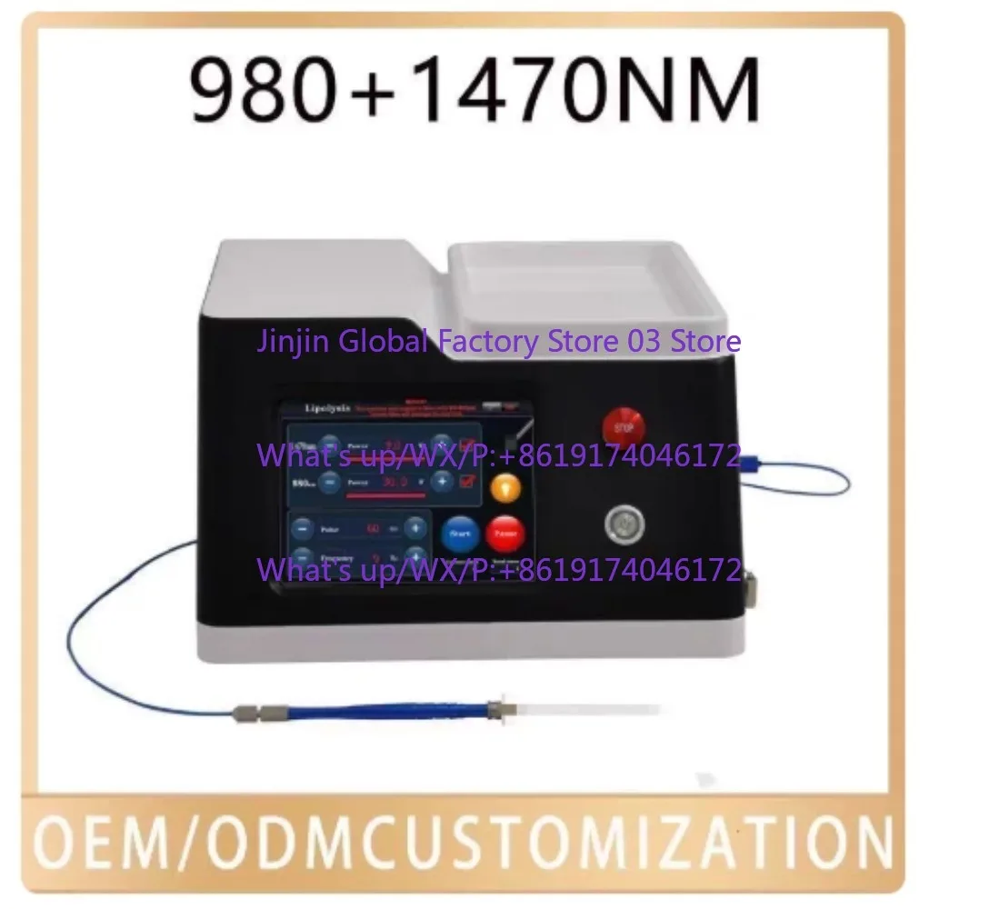 1470nm +980nm fiber slimming machine 2 wavelengths portable slimming equipment 20w + 3w