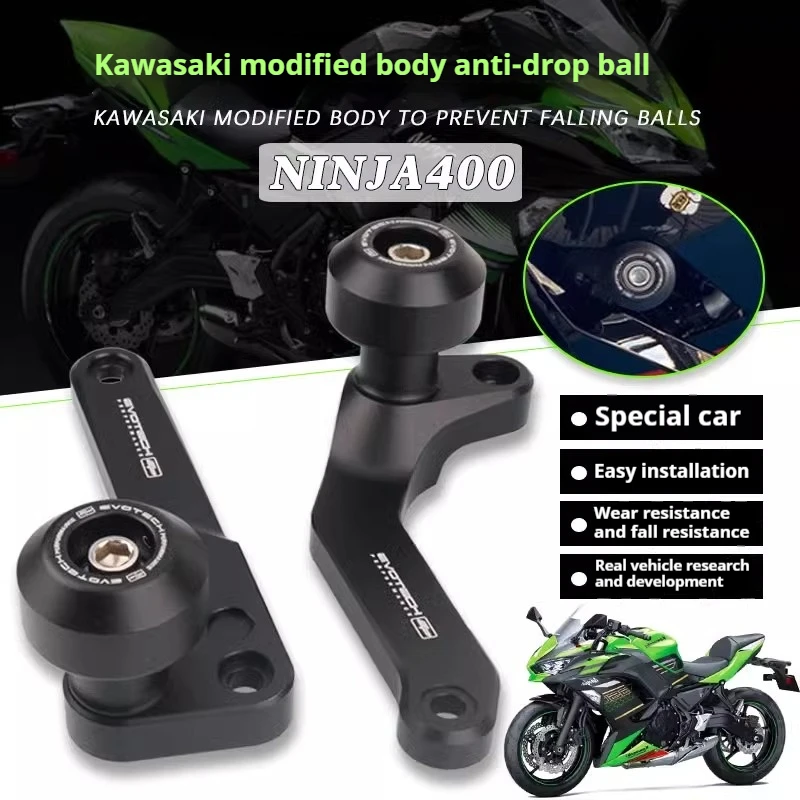 For Kawasaki 2022 new Ninja 400 anti-fall ball bar EP anti-fall body protection high quality motorcycle accessories