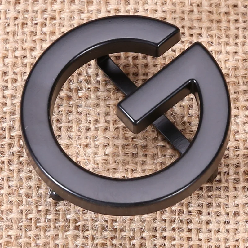 Fashion Zinc Alloy Smooth Buckle Belt Buckle Head Fashion 3.8cm Belt Single Buckle I Shaped Personalized Men's Trouser Belt Head