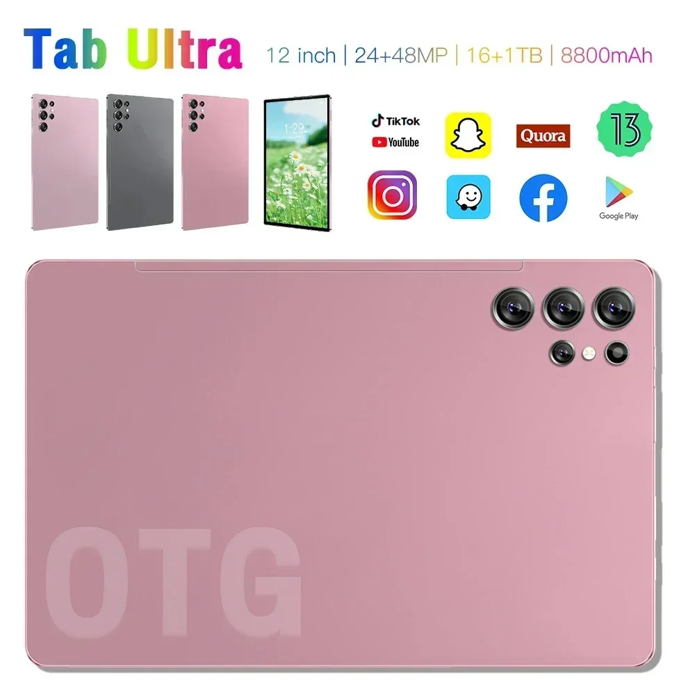 2025 New Global Version Original Mi Tab Ultra Tablet 12" HD 4K 16GB+1TB 8800mAh 5G Dual SIM Card Bluetooth WiFi GPS Tablet PC