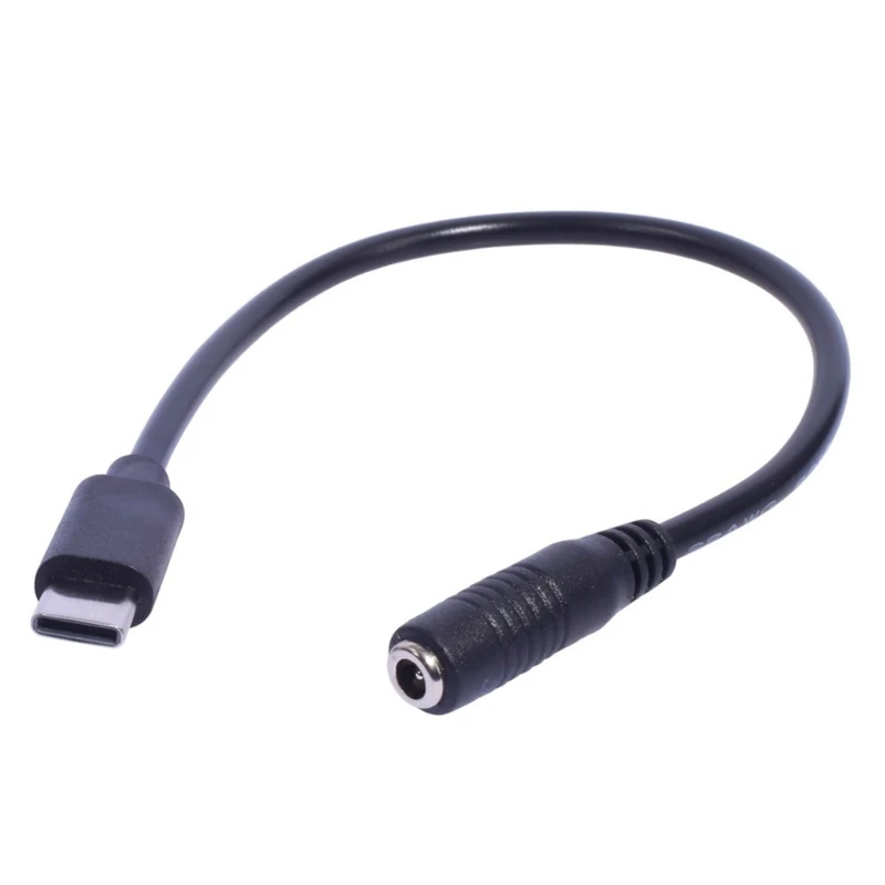 Type C to 3.5x1.35mm Female Power Cable for Gaming Consoles and Headphones