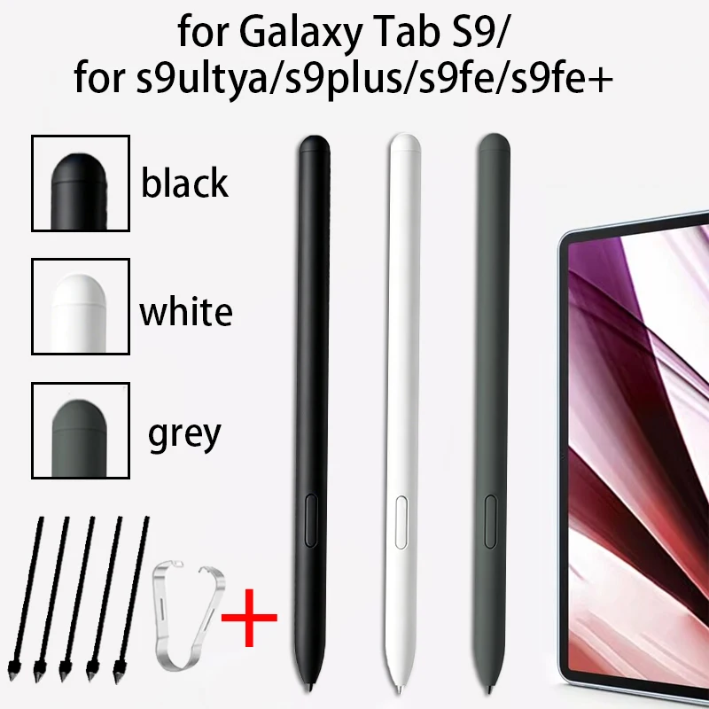 Suitable For Samsung Tab S9/S9+/S9 Ultra/S9 FE Passive Stylus Pen EJ-PT870 + 5 Nibs/Tips Replacement (No Bluetooth)