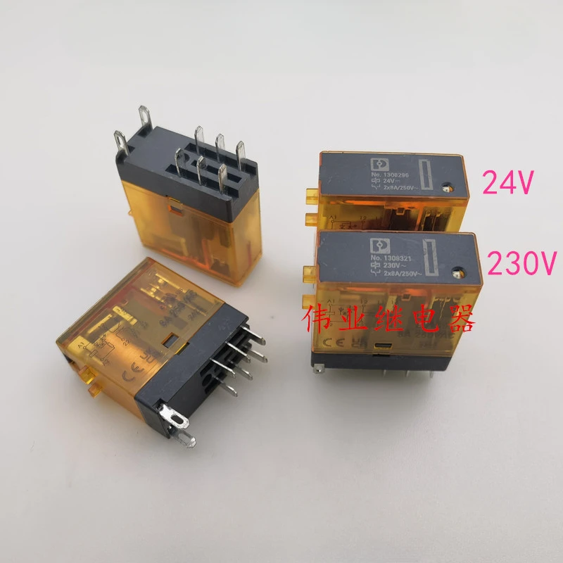 

（Brand-new）1pcs/lot 100% original genuine relay:NO.1308296 24V No.1308321 230V 8pins 8A