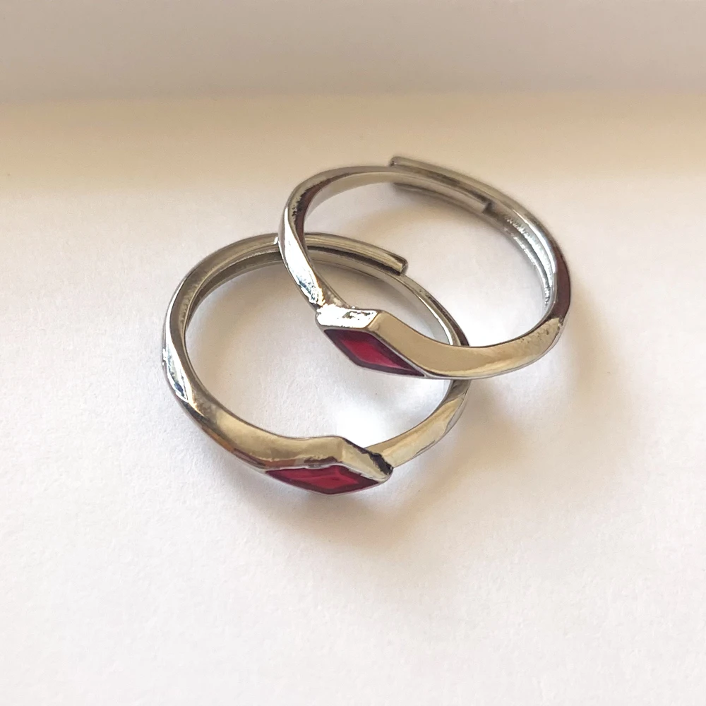 معا للأبد خاتم طبق الاصل المرأة موضة تأثيري مجوهرات اكسسوارات Valorant مستوحاة الفضة مطلي لاعب حلقة هدية لها #2