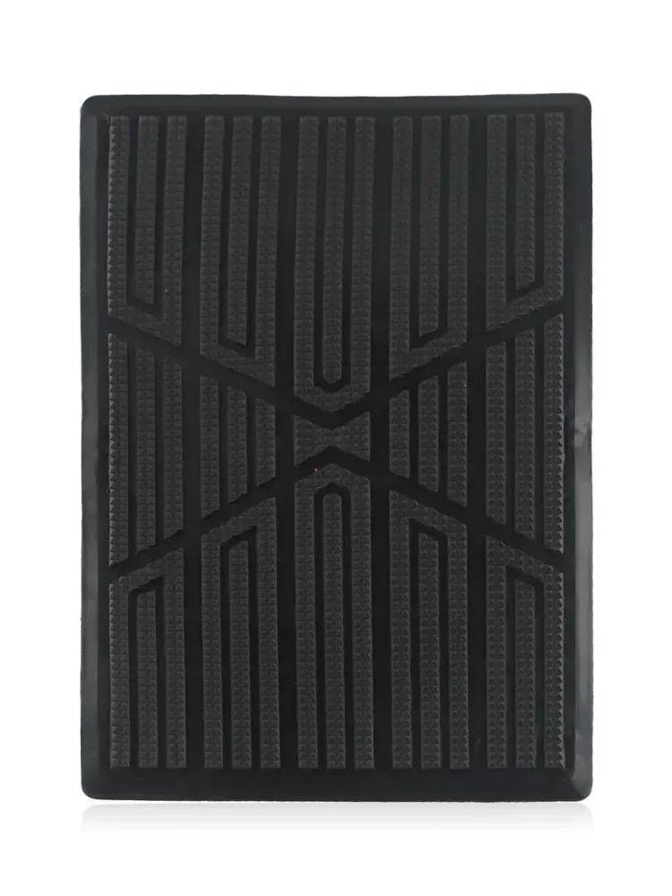 1 Set Car Carpet Plate Floor Pad Heel Foot Mat Pedal Patch Black PVC Waterproof Car Anti Skid Pad Universal Interior Part