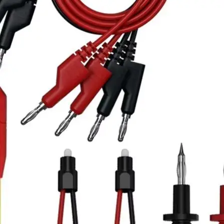 15 Piece Probe Kit With 4MM Banana Connectors Non Invasive Hooks LED Lights For Multimeter Electrical Testing Tools Accessories
