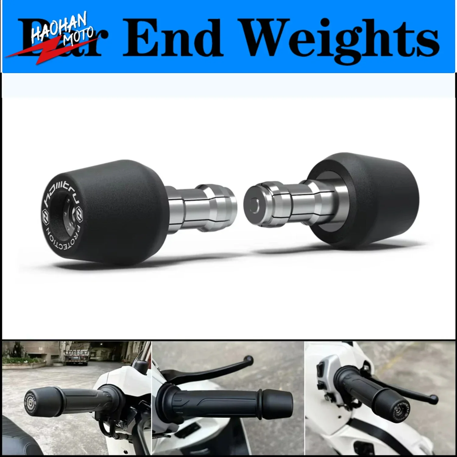 For Ducati Monster 400 600 620 750 800 S2R800 2000-2008 Handle Bar End Weight Grips Cap