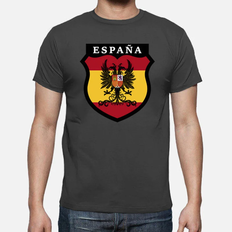 Blasón España Con águila Imperial Men T-Shirt Short Sleeve Casual 100% Cotton O-Neck Summer Shirt